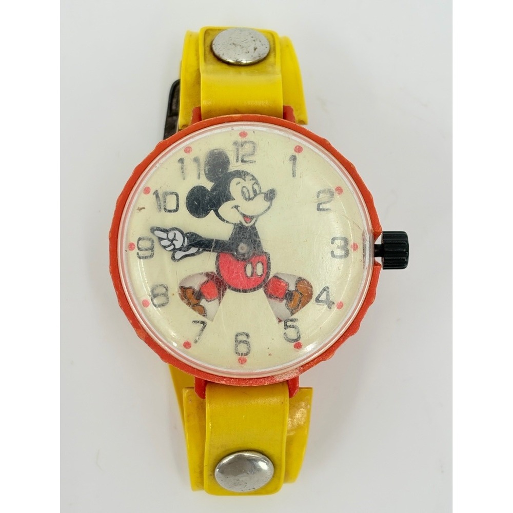 Vintage 1977 Marx Toys Mickey Mouse Wrist Watch Disney Not Working